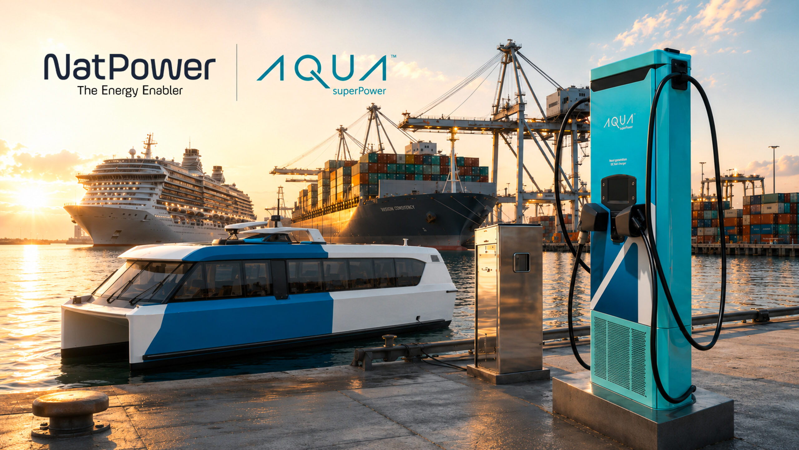 Featured Image for “NatPower Marine acquires Aqua superPower to accelerate the global electrification of ports and marinas”