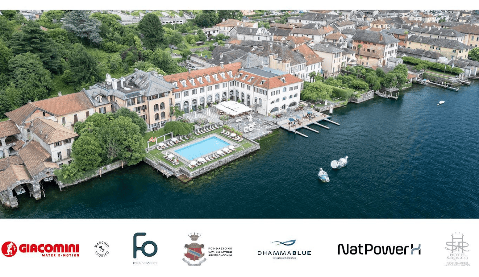 Featured image for “Hydrogen: Giacomini, NatPower H, Dhamma Blue join forces for zero-emission boating on Lake Orta”
